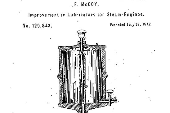 Putting his engineering know-how to work, McCoy found a better way to oil the axles and bearings of trains. He automated the task by patenting a lubricating cup (above) to evenly distribute the oil, allowing the trains to operate for longer time periods.