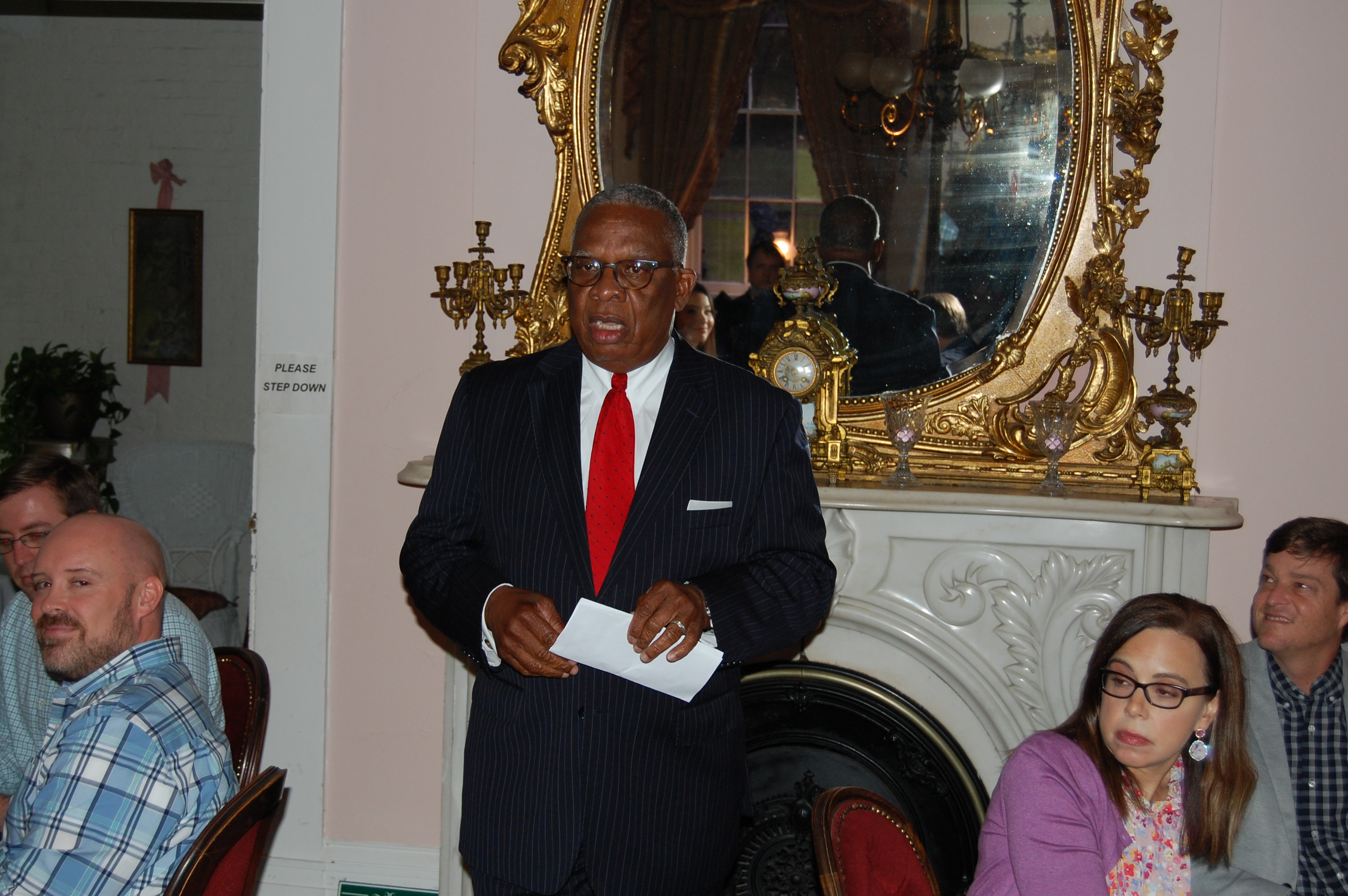 Vicksburg Mayor George Flaggs addresses attendees at Entergy’s third annual Excellerator Grant awards luncheon held in the River City.