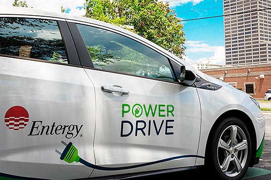 In honor of National Drive Electric Week, Entergy's electric fleet is hitting the road. Photo by Entergy employee Eric Treadwell. In honor of National Drive Electric Week, Entergy's electric fleet is hitting the road. Photo by Entergy employee Eric Treadwell.