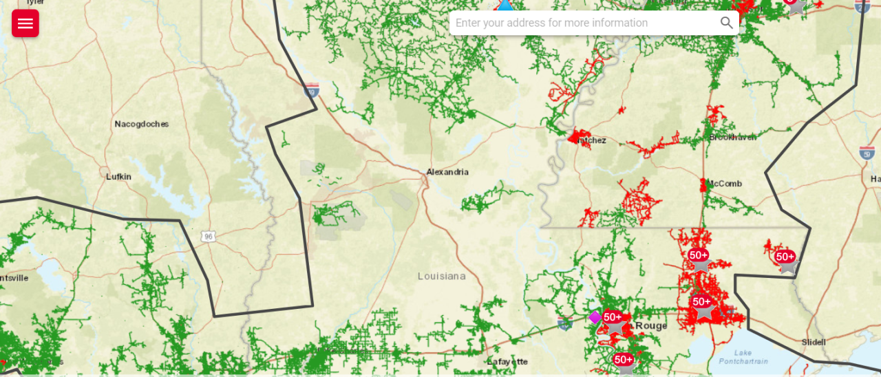 How to use the Outages map  Entergy Storm Center