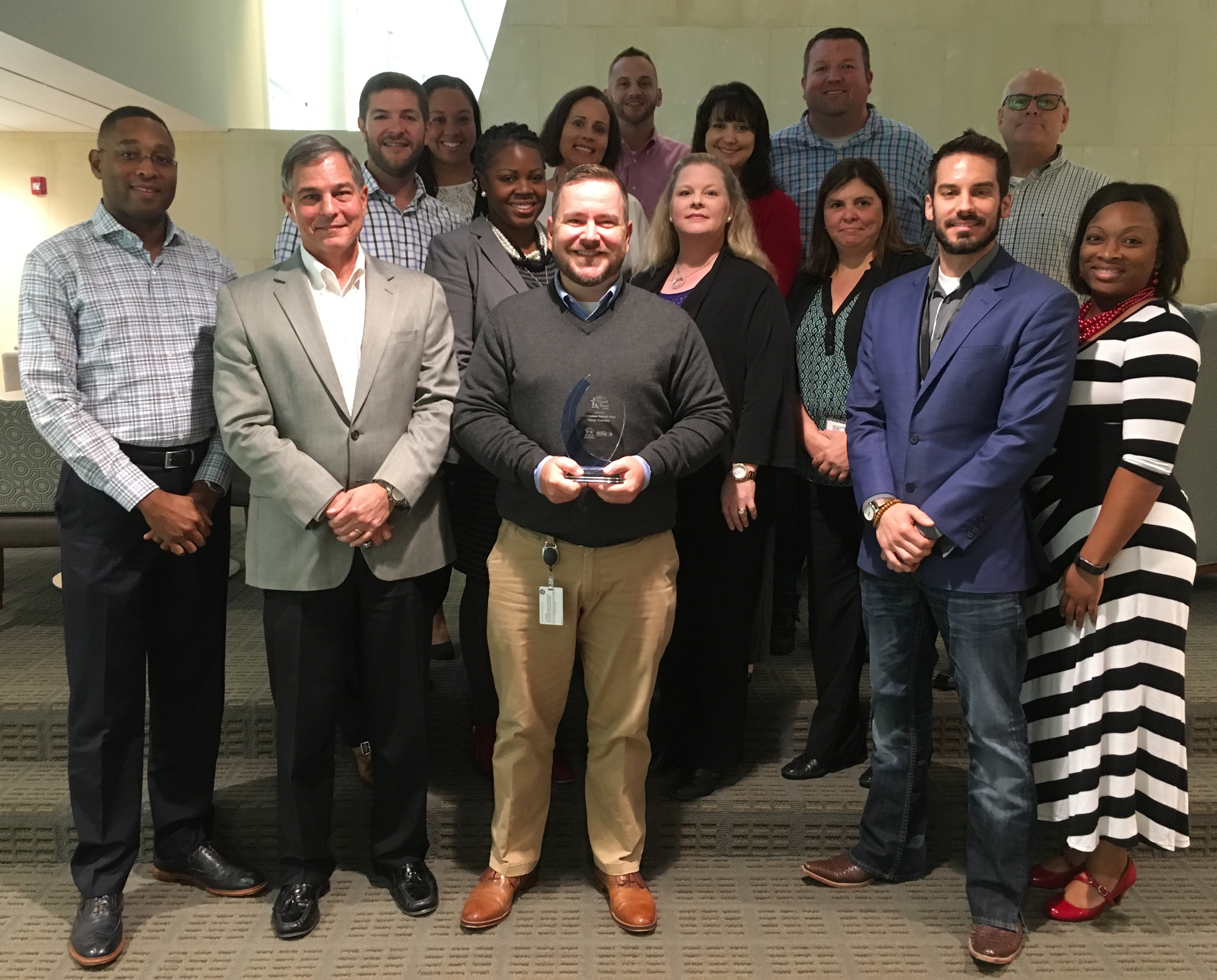 Entergy employees with the Association of ERGs & Councils award