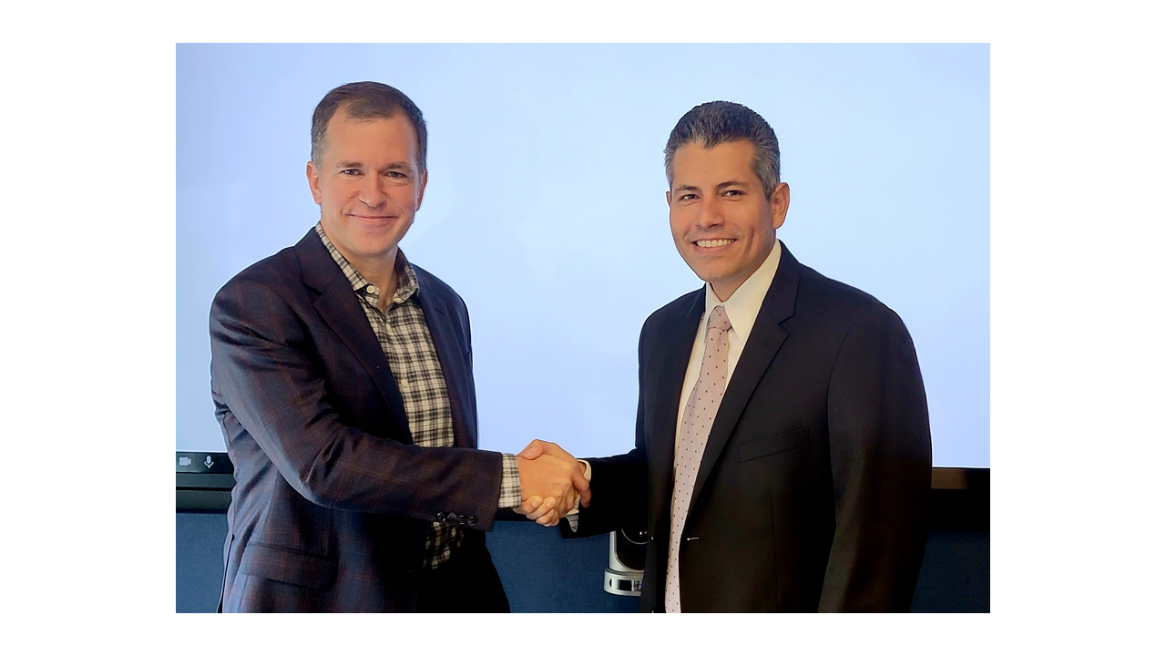 Pictured left to right: Brannen McElmurray, managing director, chief development officer at New Fortress Energy and Eliecer "Eli Viamontes", president and CEO at Entergy Texas.