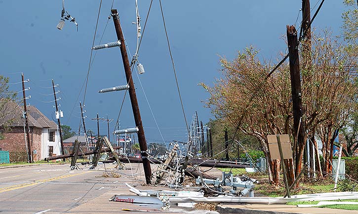 Hurricane damage