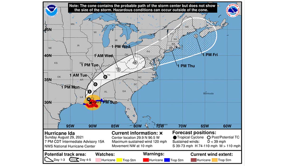 Ida Knocks Out Transmission Sources Into New Orleans