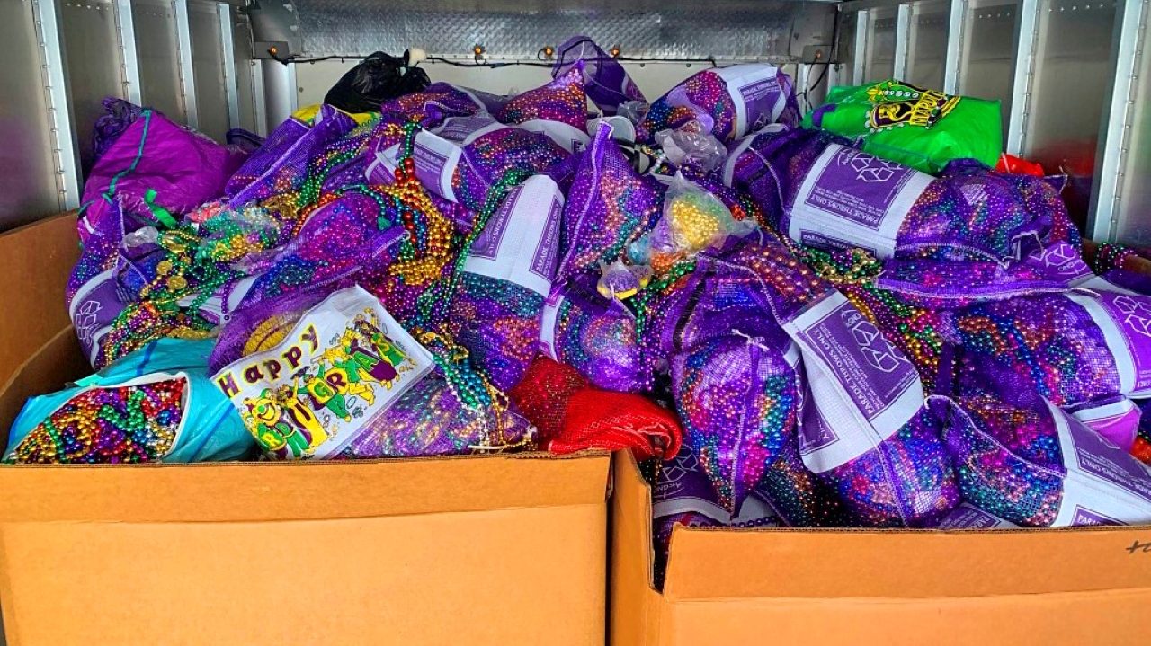 Entergy again funds Mardi Gras recycling initiative.