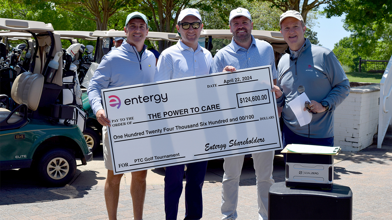 Entergy Mississippi’s inaugural The Power to Care golf tournament surpassed fundraising records for similar tournaments held in other states where Entergy operates.