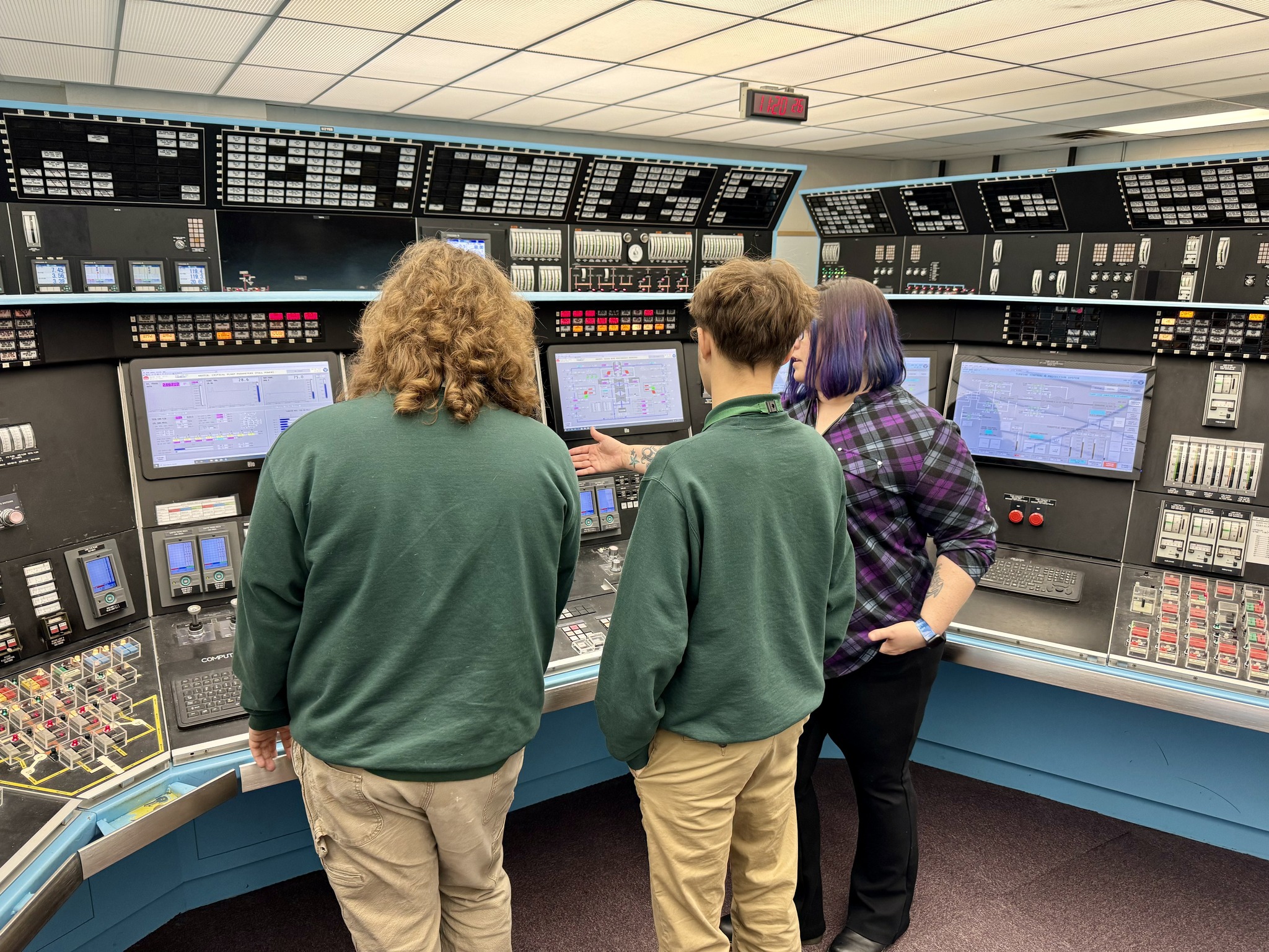 Students from Livonia High School Jobs for America's Graduates program joined the River Bend team to learn about nuclear power and the different careers onsite.