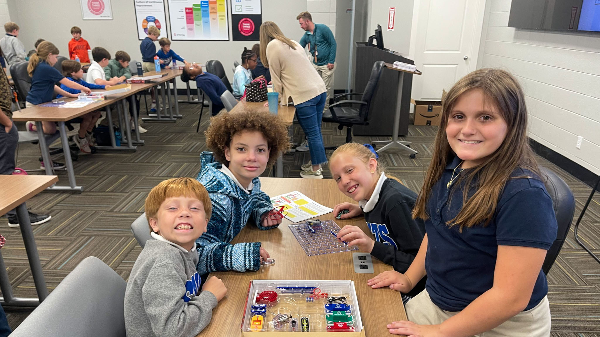 Students at River Bend Station