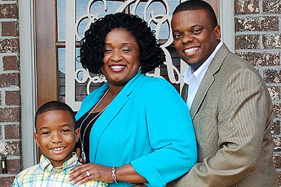 Rock Ingram, pictured here with wife Latonya and son Christian, is a veteran and a volunteer.